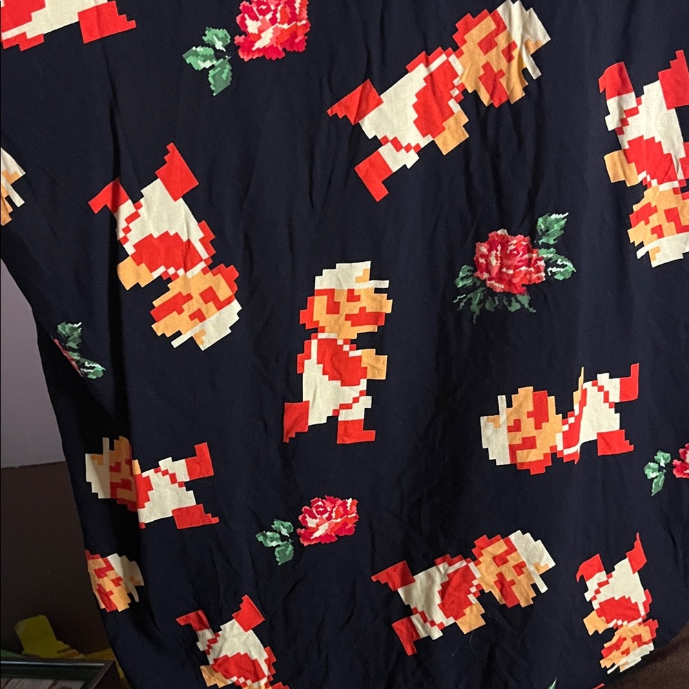 😄NWT Super Mario rayon shirt button down XXL - Picture 7 of 7